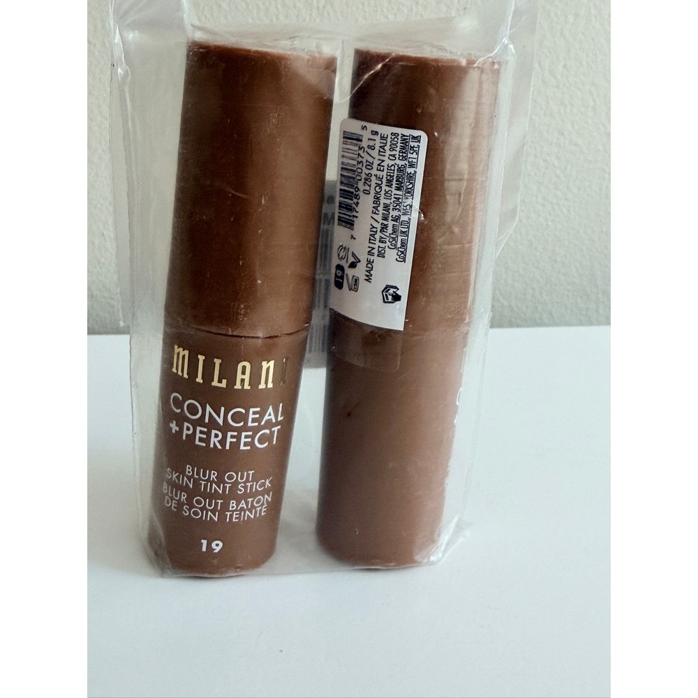 Milani‎ Skin Tint Stick Women 19 Deep Warm Golden Blur Out Lot of 2 NWT